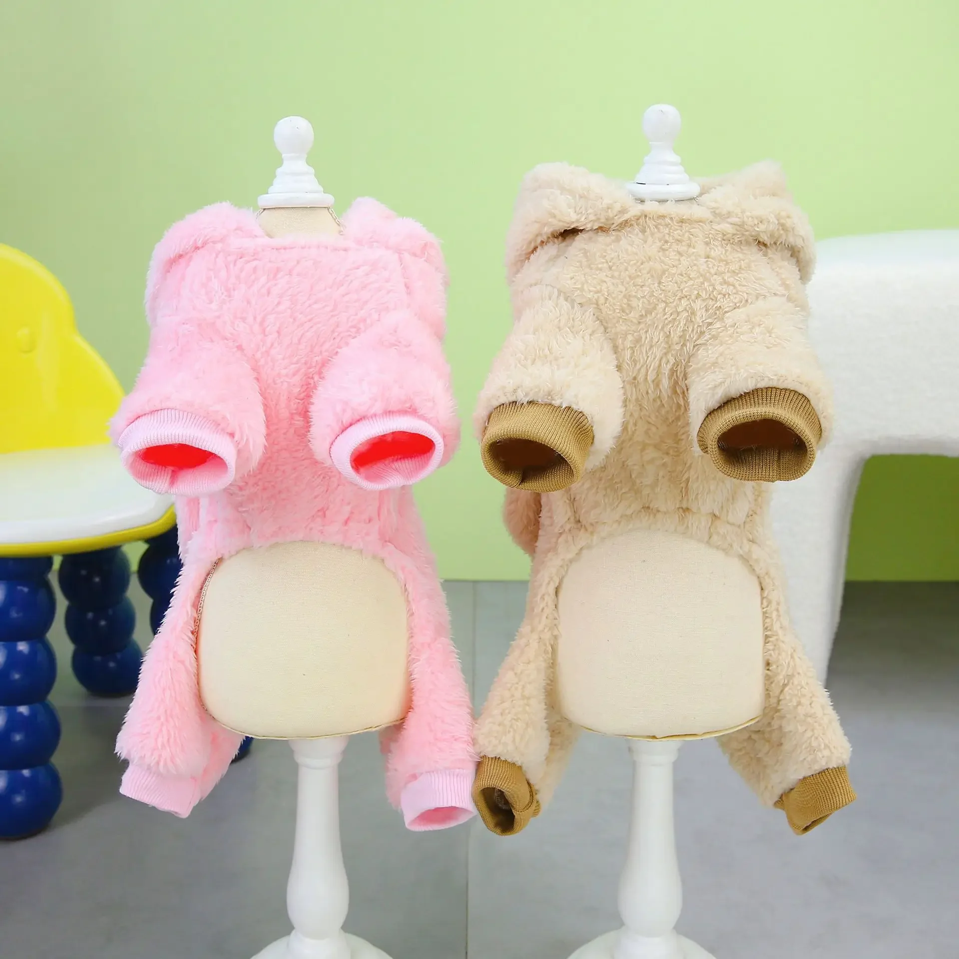 Pijamas para perros, mono para perros, ropa de lana para niños y niñas, pijamas para cachorros, ropa para perros de 4 patas para Chihuahua Yorkie, ropa cálida para mascotas - imagen 5