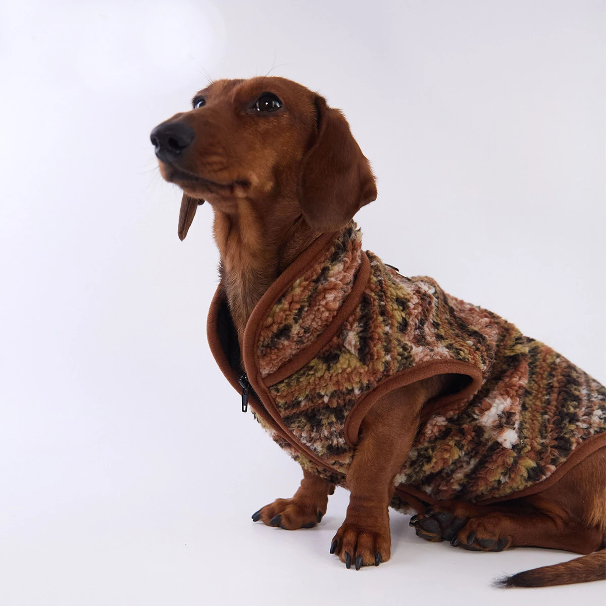 Abrigo forro polar para perro salchicha – Cálido invierno - imagen 3