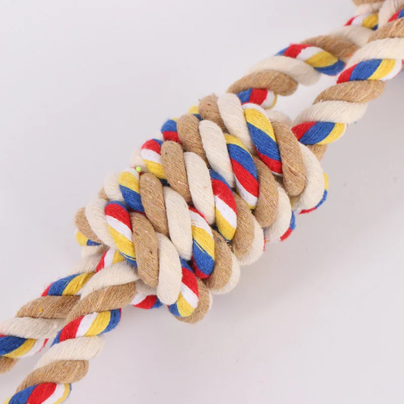 Juguetes Para Mascotas de 39CM, cuerda para morder dientes molares para perros grandes, juguetes para perros rottweiler, Golden Retriever, masticar dientes, juguetes grandes - imagen 3