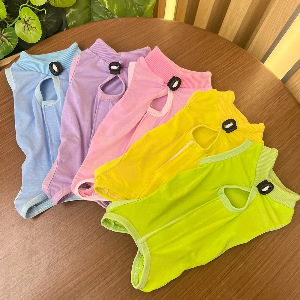 Ropa antihijo para gatos, pijamas para el hogar para niñas, ropa para gatitos, suministros para mascotas, mono femenino para gatos, traje Neutral - imagen 2