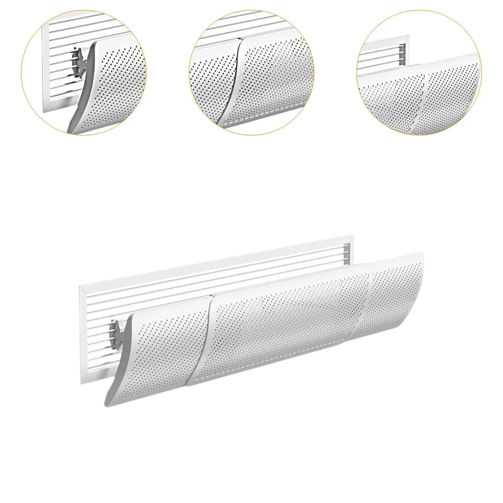 Deflector de aire acondicionado, Deflector de viento retráctil, ala de salida para Hotel, dormitorio, guardería, hogar y oficina - imagen 5