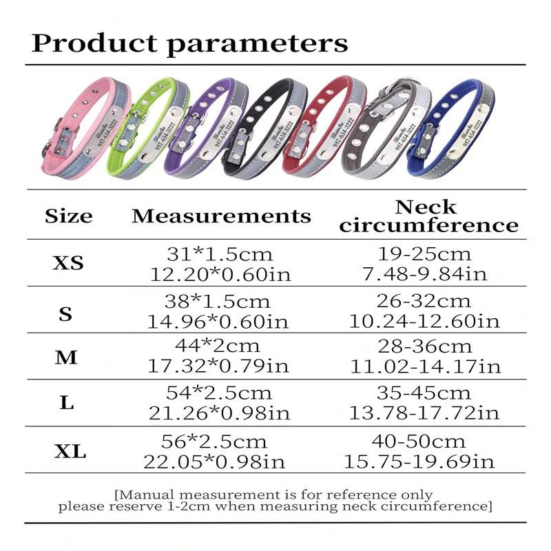 Collar reflectante personalizado para perro, Collar de microfibra antipérdida con identificación tallada con nombre para perros pequeños, medianos y grandes, suministros para cachorros y gatos