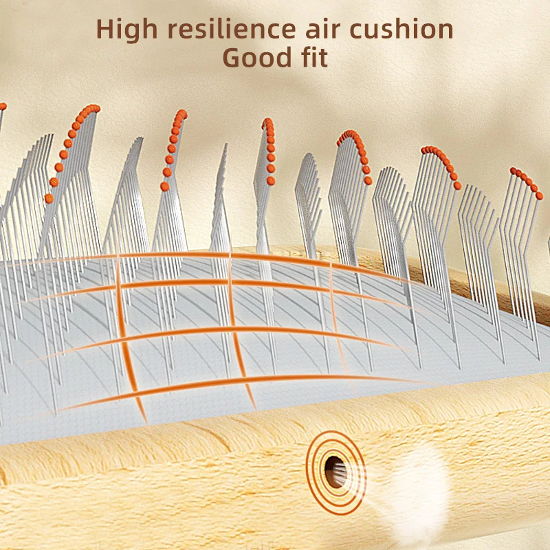 HOOPET-peine para mascotas, limpiador de pelo para perros y gatos, peine con aguja para el pelo flotante, artefacto para tirar del pelo, suministros especiales para anudar - imagen 3