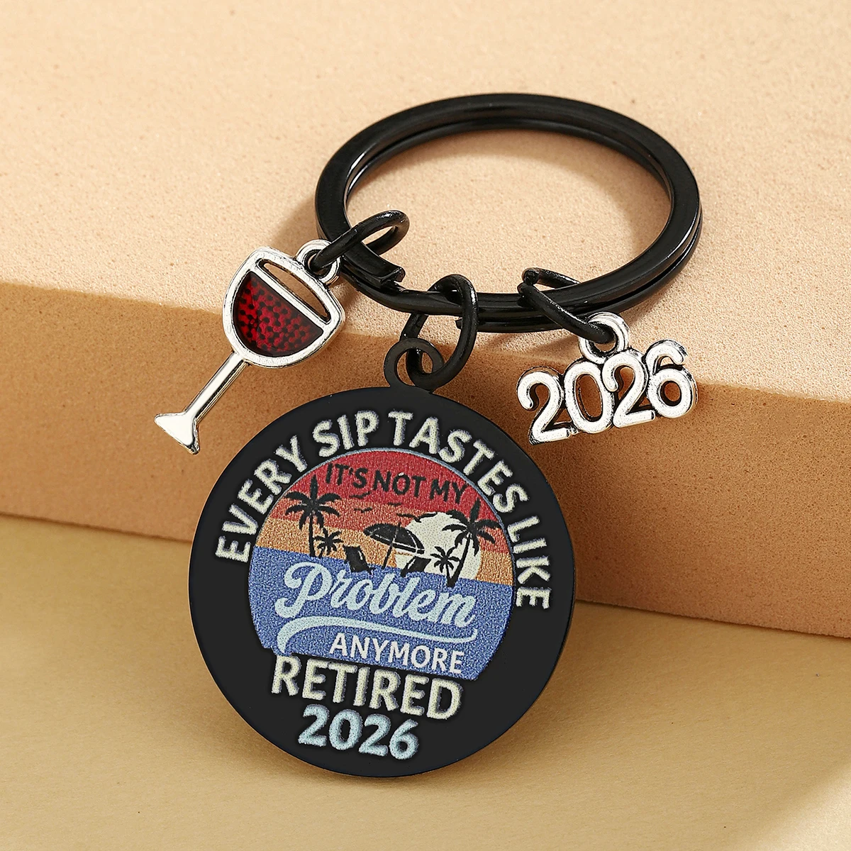 2026 Regalos de jubilación para hombres y mujeres, llavero de jubilación divertido, regalos para esposa, marido, compañero de familia, adiós, despedida