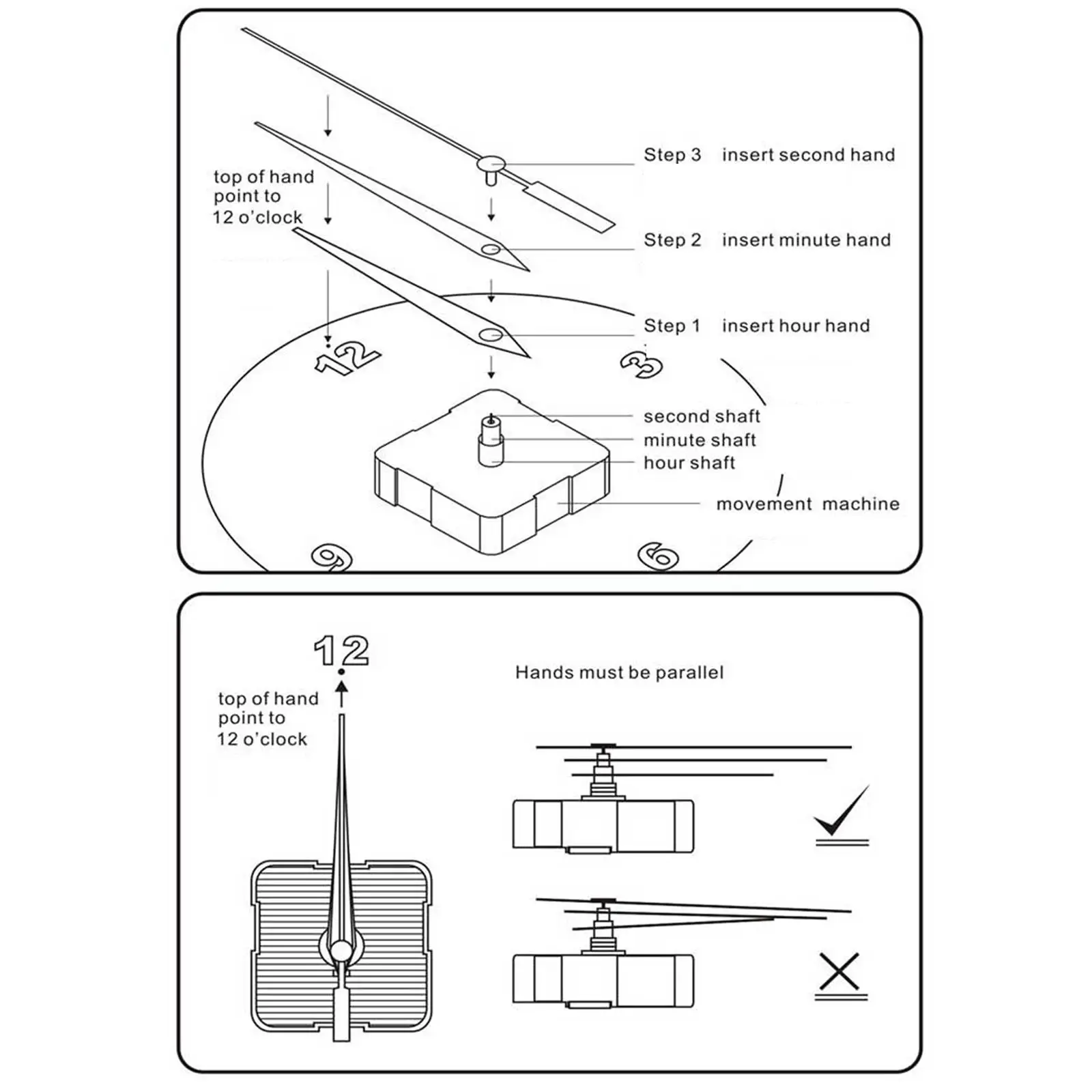 Kit reparación de reloj de pared con péndulo silencioso - imagen 5