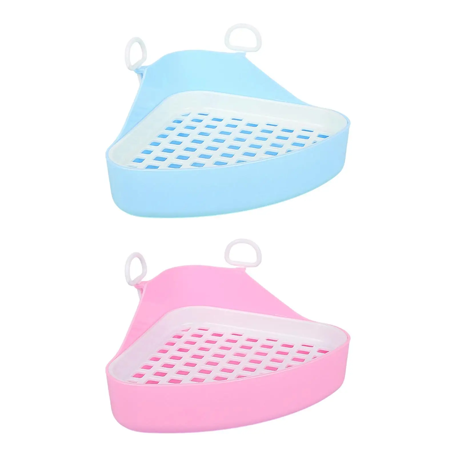 Triangular Potty Tray with Grid Pet Toilet Corner for Chinchillas Triangular Potty Tray with Grid Pet Toilet Corner for Chinchillas