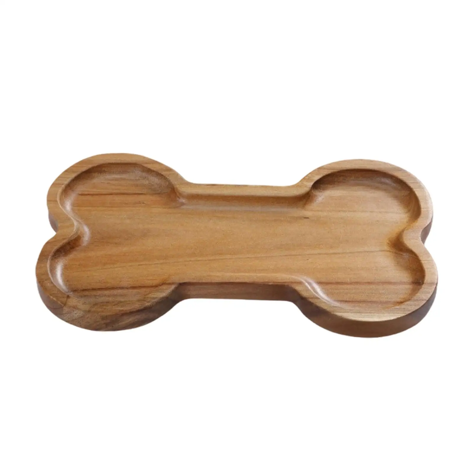 Wooden Serving Tray Organizer Rustic Dinner Tray Candy Dish Bowl, Wooden Plate Snack Plate for Dessert, Breakfast, Cupcake Fruit