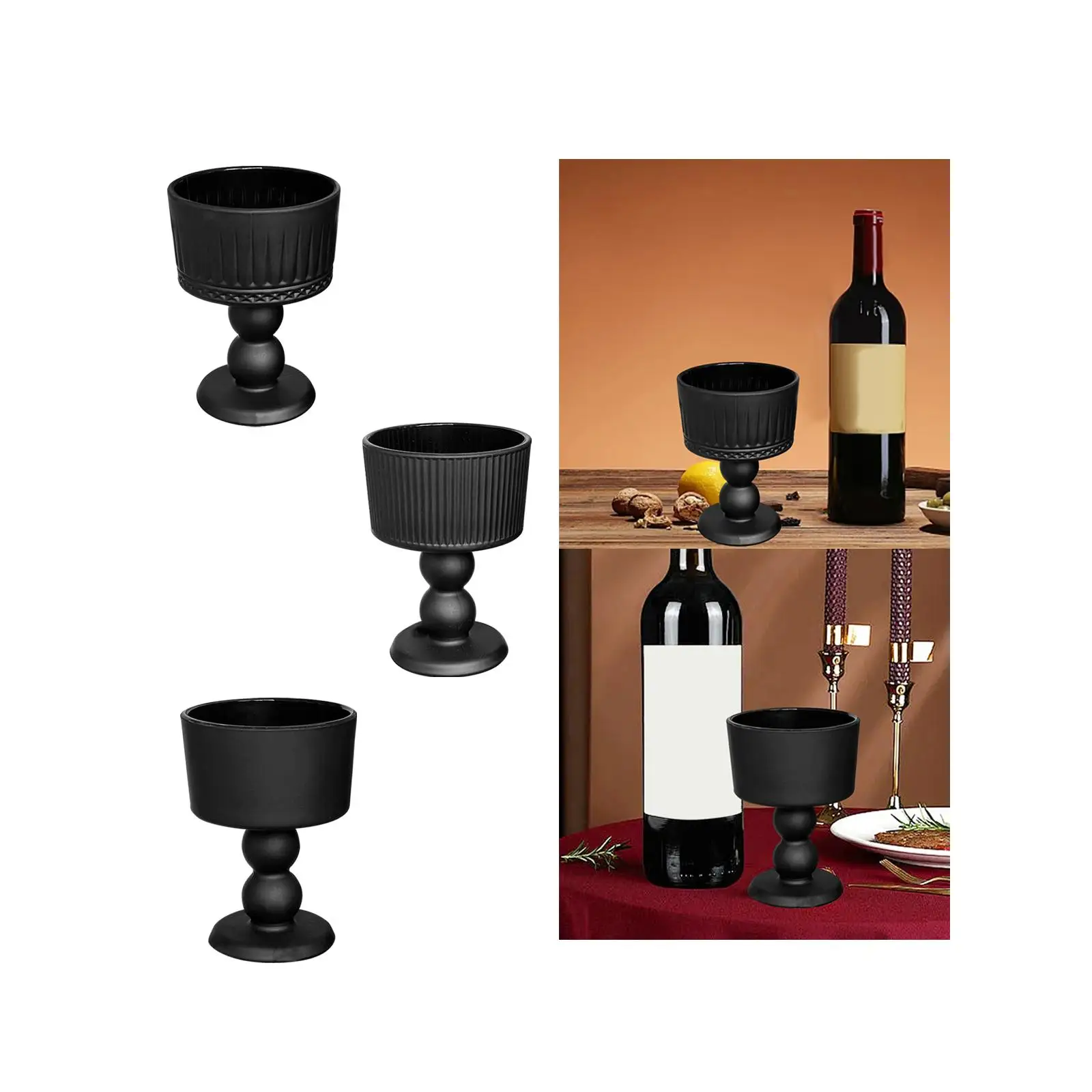 Wine Goblet Glass Elegant Beverage Glasses Stemware Iced Tea Glasses for Wedding Housewarming Daily Use Christmas Collection