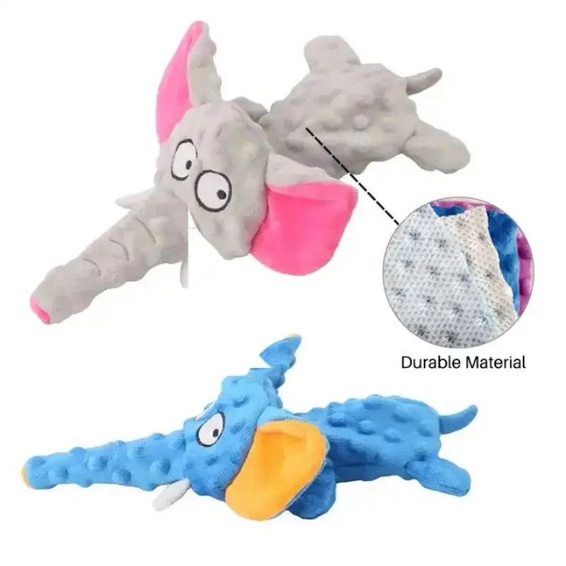 Juguete de peluche para mascotas, rompecabezas con forma de Animal y voz para perros y gatos, juguete interactivo resistente a mordeduras para limpieza de dientes de perros, juguete para masticar, suministros para mascotas - imagen 3