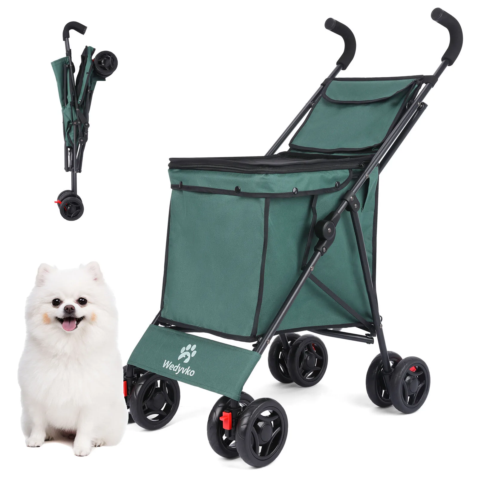 Cochecito plegable multifunción para perros y gatos pequeños a medianos