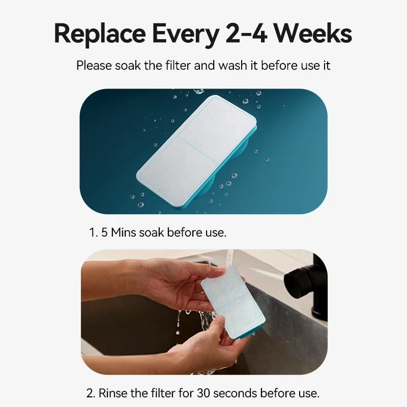 ROJECO-filtro de fuente para gatos, fuente de agua inalámbrica de acero inoxidable de 3,2l, dispensador de agua para mascotas de 4000mAh, filtros de repuesto - imagen 4