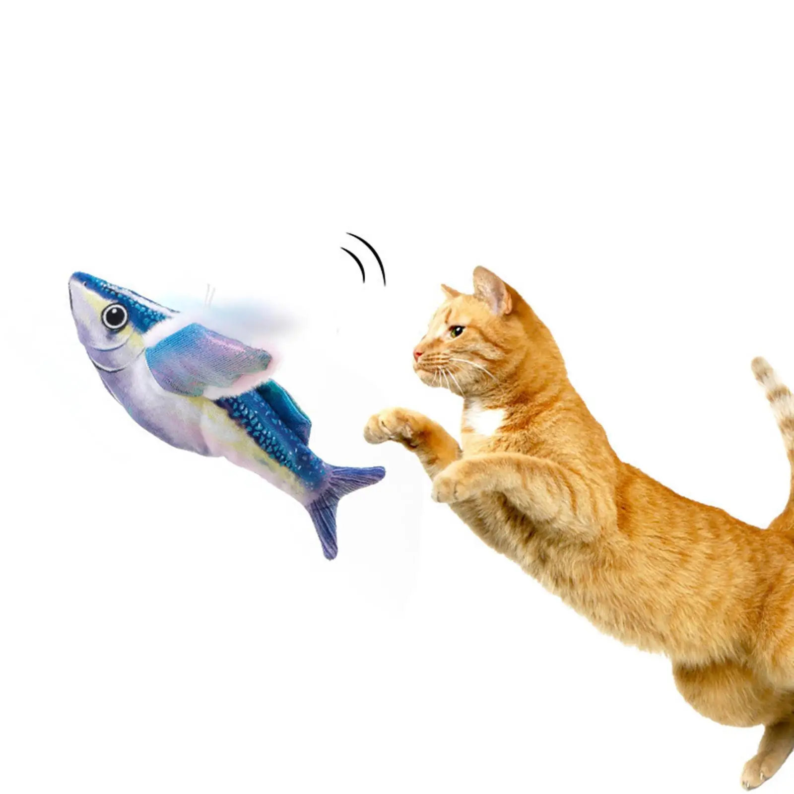 Flapping Fish Cat Toy Fun Catnip Kicker for Indoor Pets Interactive Cat Toy