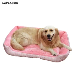 Camas para perros a rayas de algodón de alta calidad para perros grandes, casa para perros de talla grande, perrera suave para perros, suministros para mascotas ZL121