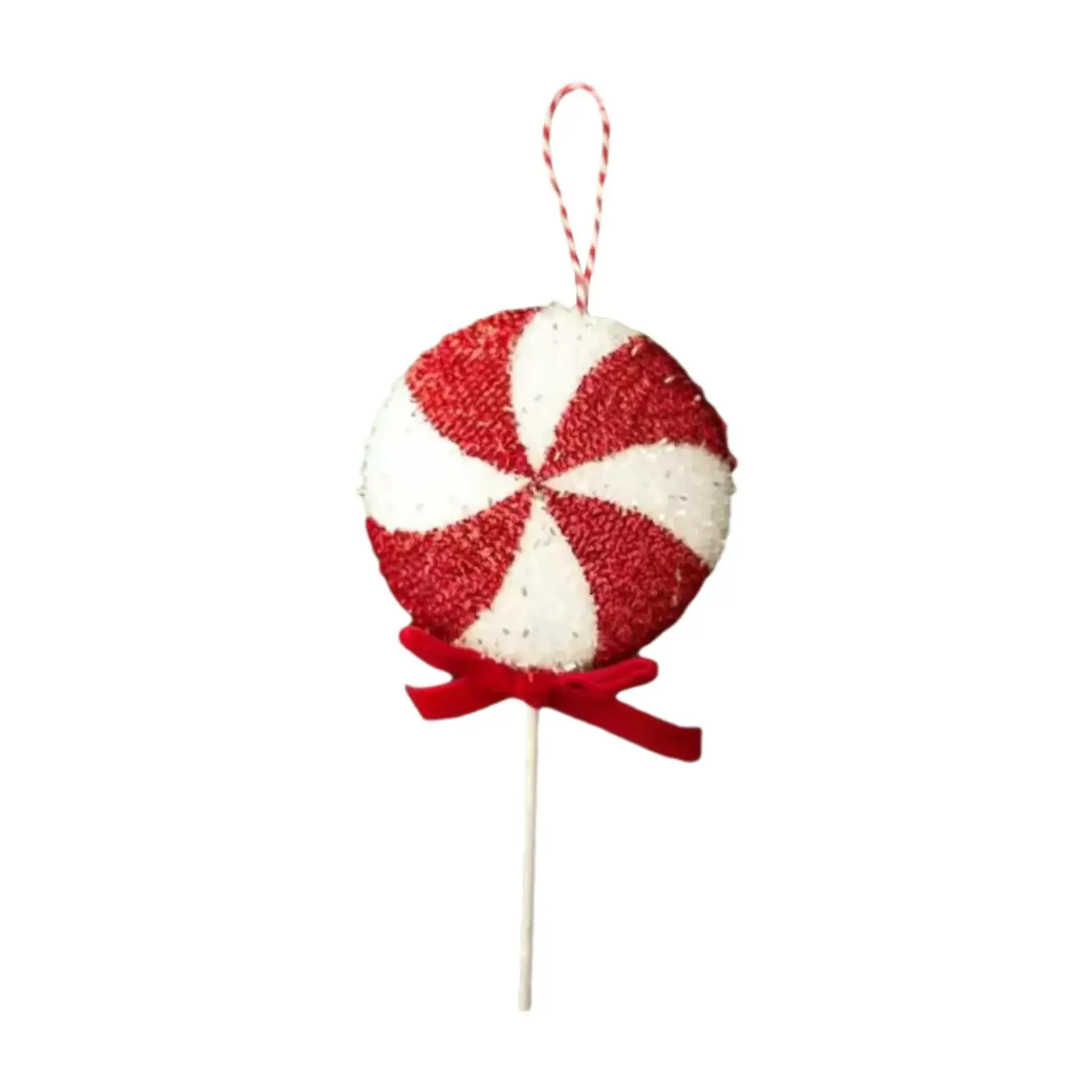 Árbol de Navidad colgante de dibujos animados, colgante de piruleta decorativo de 3,94 pulgadas de diámetro, decoración de árbol de Navidad para recuerdos de fiesta y Festival de aniversario