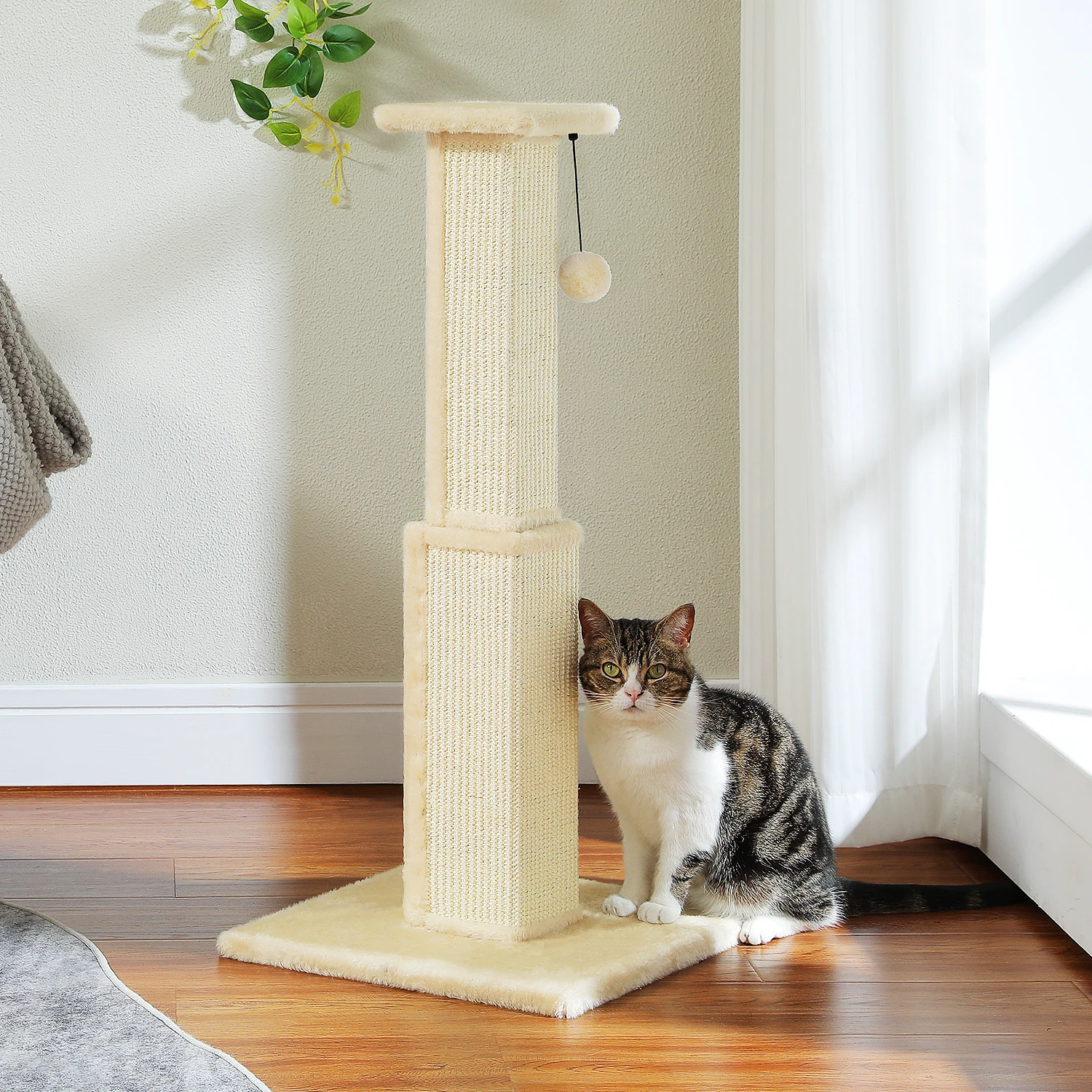 Poste rascador para gatos, poste rascador para gatos cohete, poste rascador distintivo para gatos de interior, accesorios para gatos, muebles para gatos - imagen 4