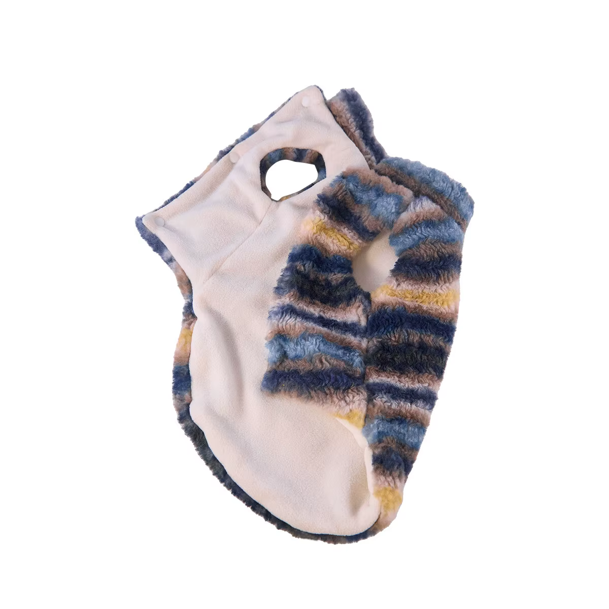 Cardigan de rayas azules para perros salchicha – Abrigo otoño invierno - imagen 5