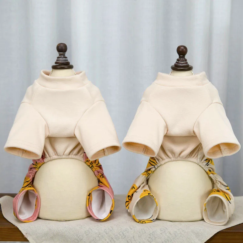 Mono con capucha para perros pequeños Shih Tzu estampado animal - imagen 2