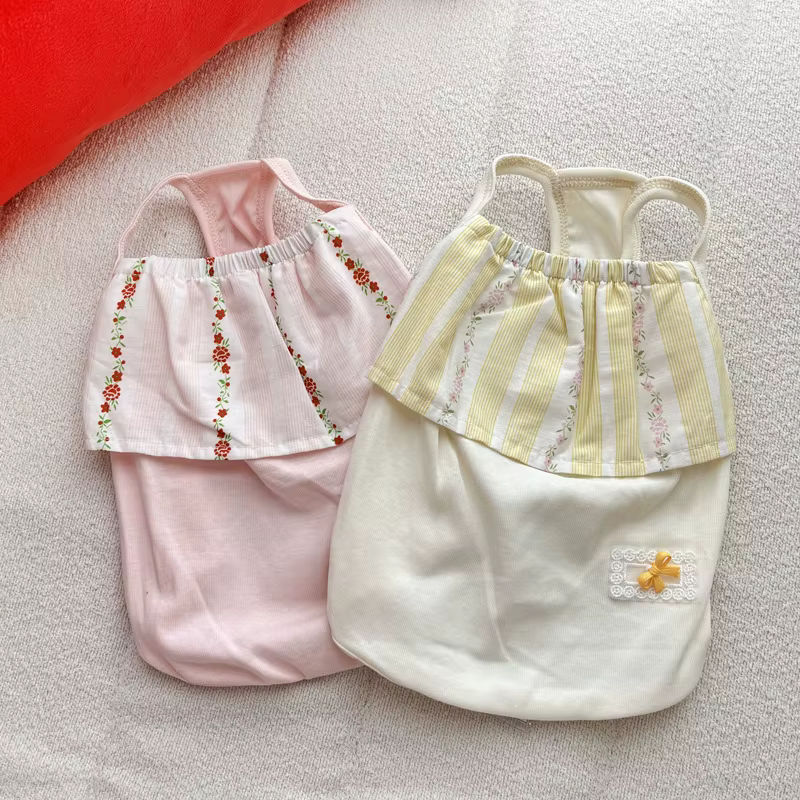 Falda con tirantes para perros pequeños – Ropa cómoda de verano para cachorros - imagen 3