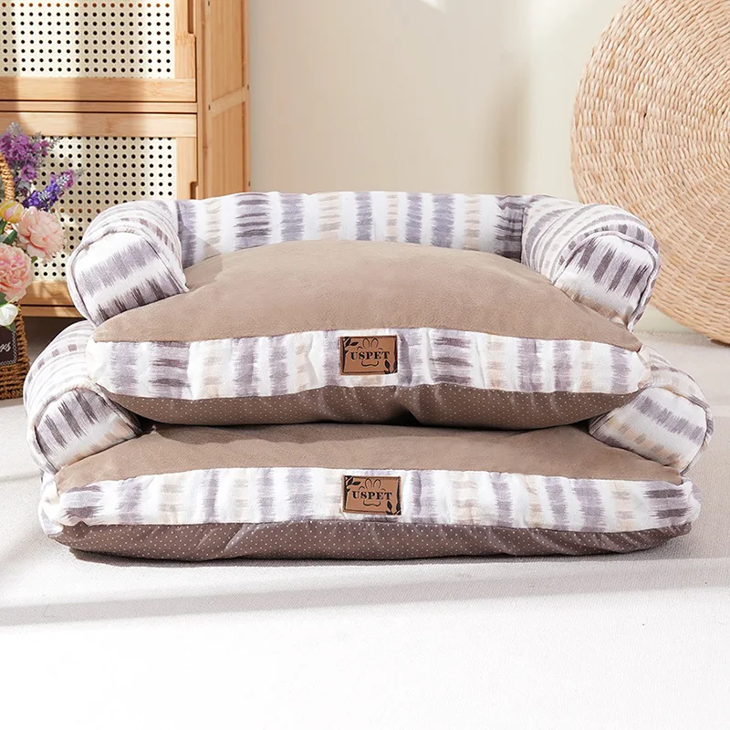 Perrera nido para mascotas sofá extraíble para mascotas cama para gatos cálido cojín Universal para perros para las cuatro estaciones cojín para gatos suministros para perros - imagen 2