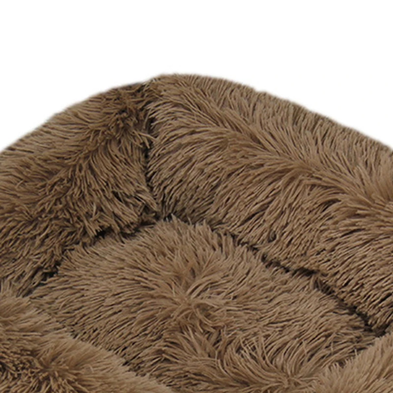 Cama cuadrada semicircular para mascotas, sofá para perros, cama cálida de felpa, casa para gatos, cama mediana para gatos en invierno - imagen 3