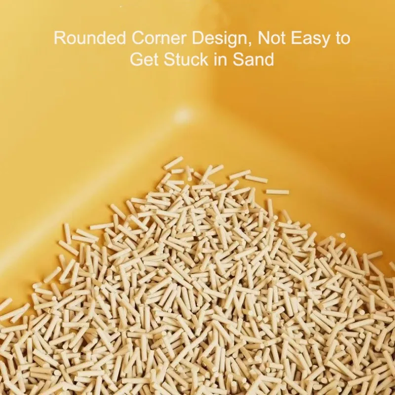 Caja de arena semicerrada para gatos, orinales para gatos, lavabo para entrenamiento de inodoro, estilo gigante, antisalpicaduras, abierto integrado, antiexterno - imagen 4