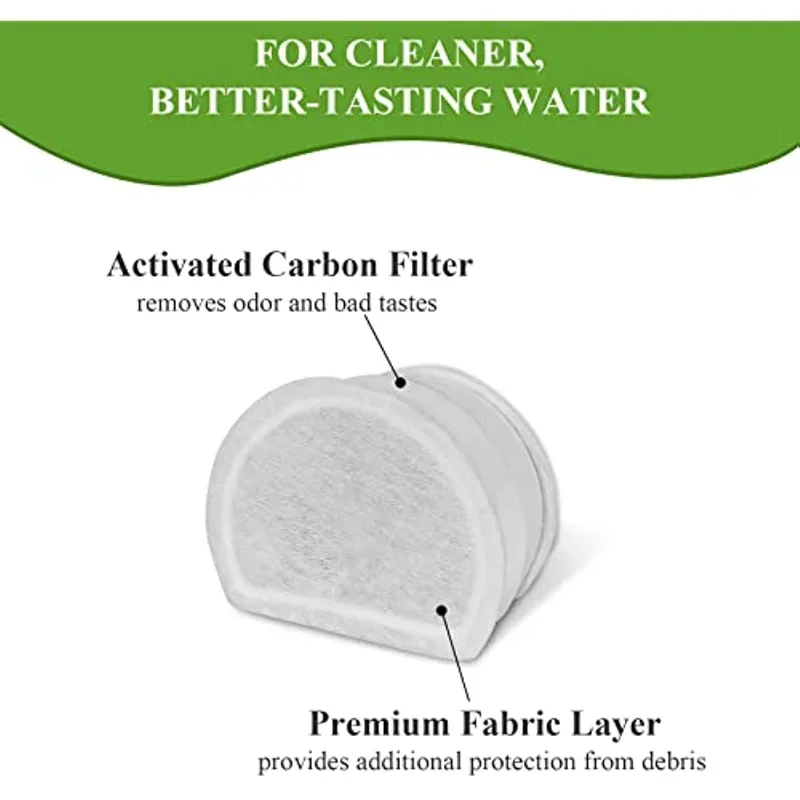 Reemplace filtros de carbón compatibles con Petsafe de 1/2 galón, 1 galón, 2 galones, playa, mariposa, Creekside, fuente de paisaje marino - imagen 3