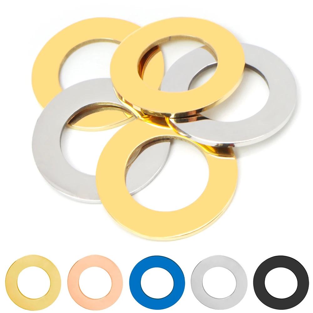 20 piezas de acero inoxidable para perro, pulsera redonda pulida con espejo, etiqueta en blanco, collar, accesorios de joyería, venta al por mayor