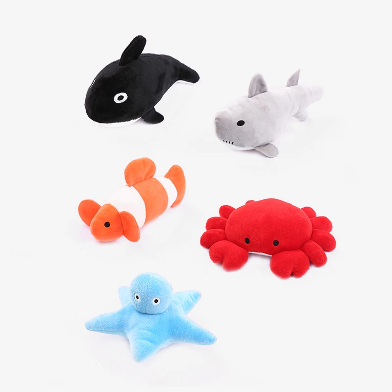 Cat Toys Ocean Catnip plush toys Bite resistant teething pet supplies - imagen 3