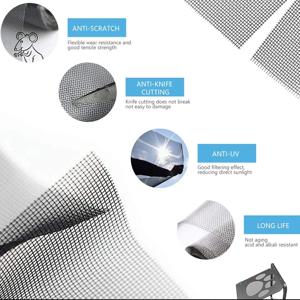 Puerta de seguridad para mascotas, pantalla magnética bloqueable para exteriores, puerta de ventana para perros y gatos, entrada libre, jardín bonito, fácil de instalar, nueva moda - imagen 3