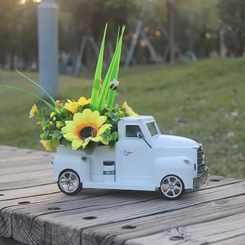 Adornos de camiones de Navidad de Año Nuevo, regalos clásicos de Navidad para niños, decoración de escritorio de vacaciones para el hogar - imagen 3