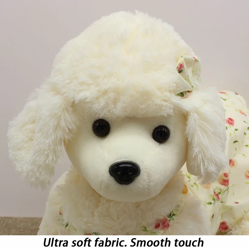 Plush Cute Poodle Toy Doll Interactive Accompanying Dog Toys Doll Simulation Puppy Stuff Fidget Toy Birthday Gift Pet Supplies - imagen 4