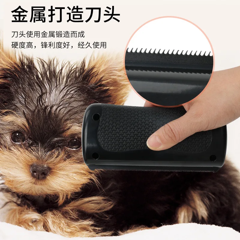 Peine para mascotas, limpieza de perros, cuidado, eliminación de pelo flotante, raspado de pelo de caballo, hoja de sierra, peinado, raspado de sudor de caballo, suministros para mascotas - imagen 4