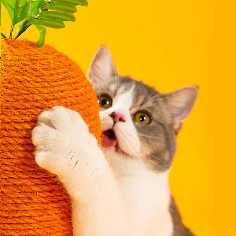 Tabla para rascar gatos, artefacto de molienda de garra de Sisal, columna de escalada de zanahoria resistente al desgaste, juguetes para mascotas, productos para mascotas - imagen 3