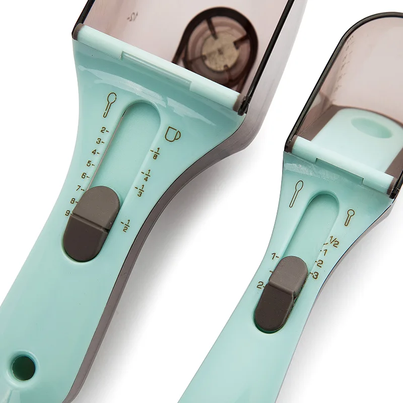 Vista lateral de la cuchara medidora para mascotas