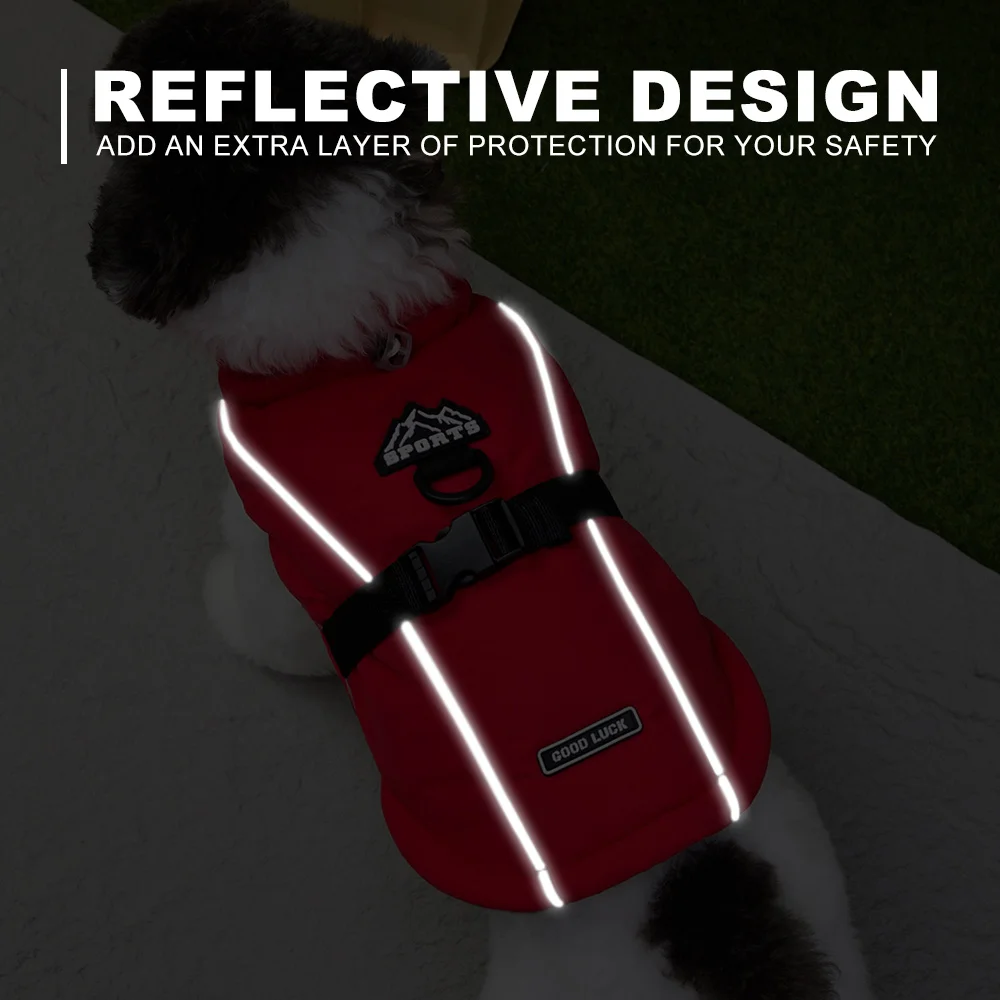 Chaqueta para perro, abrigo, ropa de invierno para perros, chaleco grueso de algodón para perros, abrigo, ropa cálida para mascotas, ropa para perros de cuello alto, Chihuahua Pug