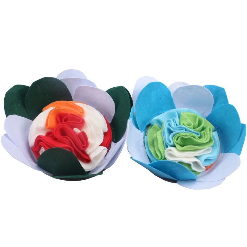 Almohadilla para olfatear mascotas, flores de colores con ventosas, entrenamiento para perros y mascotas, utensilios de juego para olfatear, suministros simples de cuencos con olor a comida lenta - imagen 3
