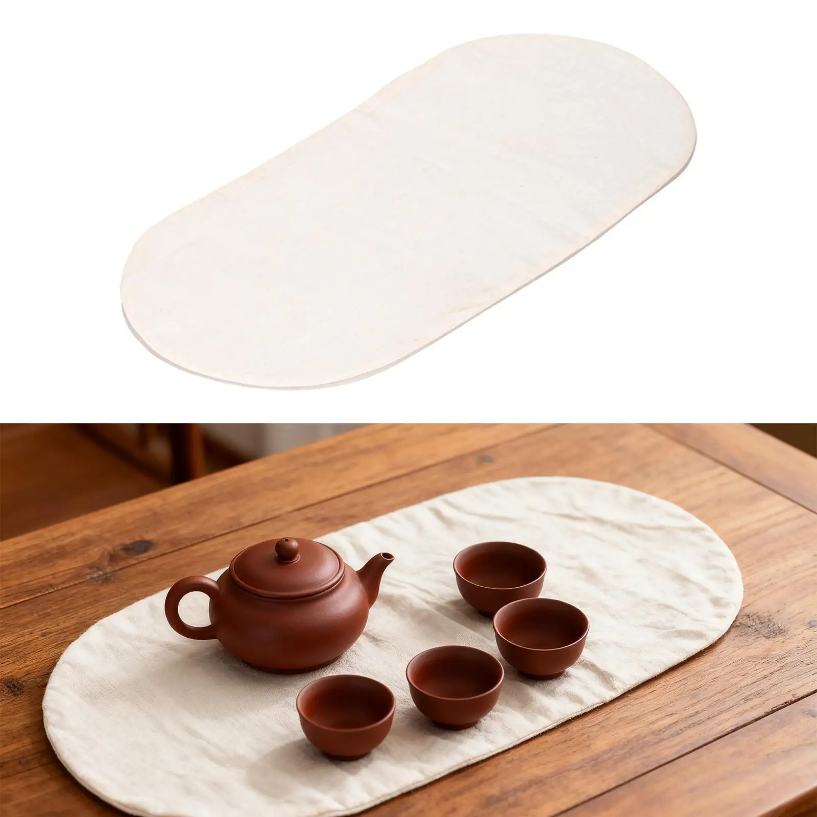 Tapete para ceremonia del té, tapete para mesa, bandeja reutilizable, mantel individual, camino de mesa de té para comedor, restaurante, entusiastas del inauguración de la casa