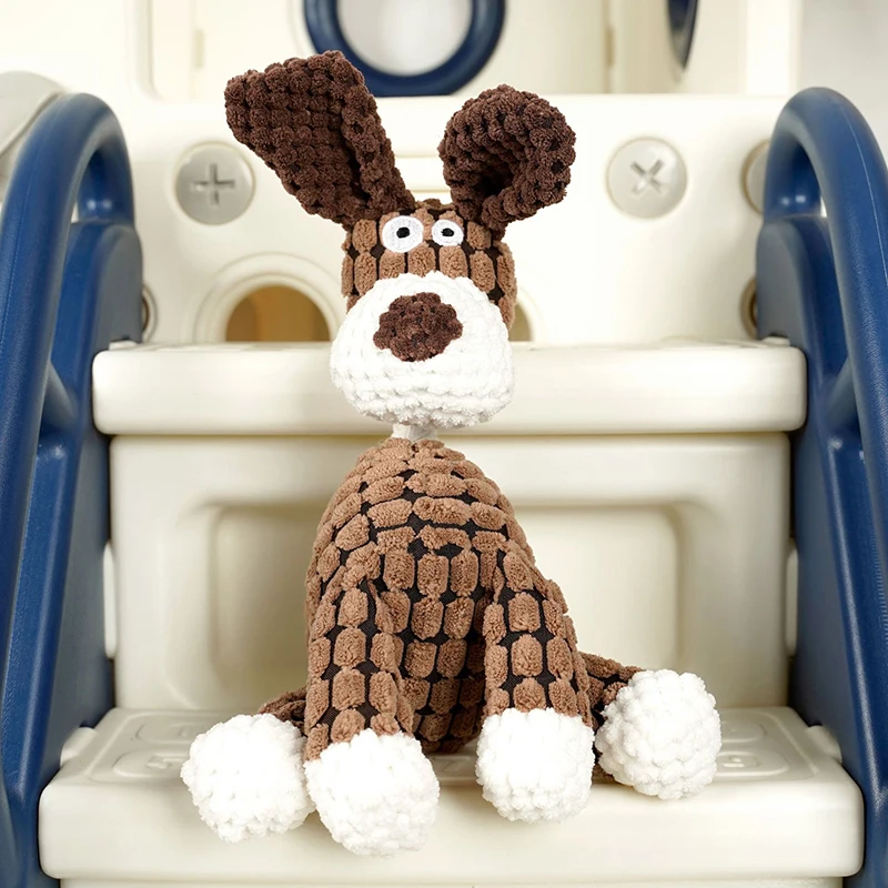 Juguete interactivo con sonido de felpa para gatos, cuerda de algodón para perros con forma de rejilla de piña para mascotas, resistente a la dentición y a mordeduras, superventas - imagen 4