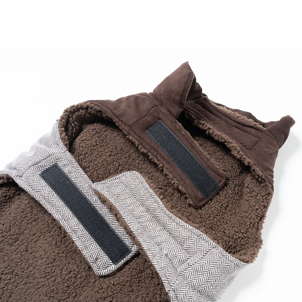 Abrigo de invierno para perro, chaqueta cálida para perro, disfraz de cachorro de gamuza polar, ropa para mascotas grandes y medianas, perros pequeños, Chihuahua, Dachshund - imagen 3