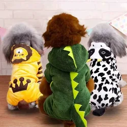 Pijama de invierno cálido para perros y gatos con motivos divertidos
