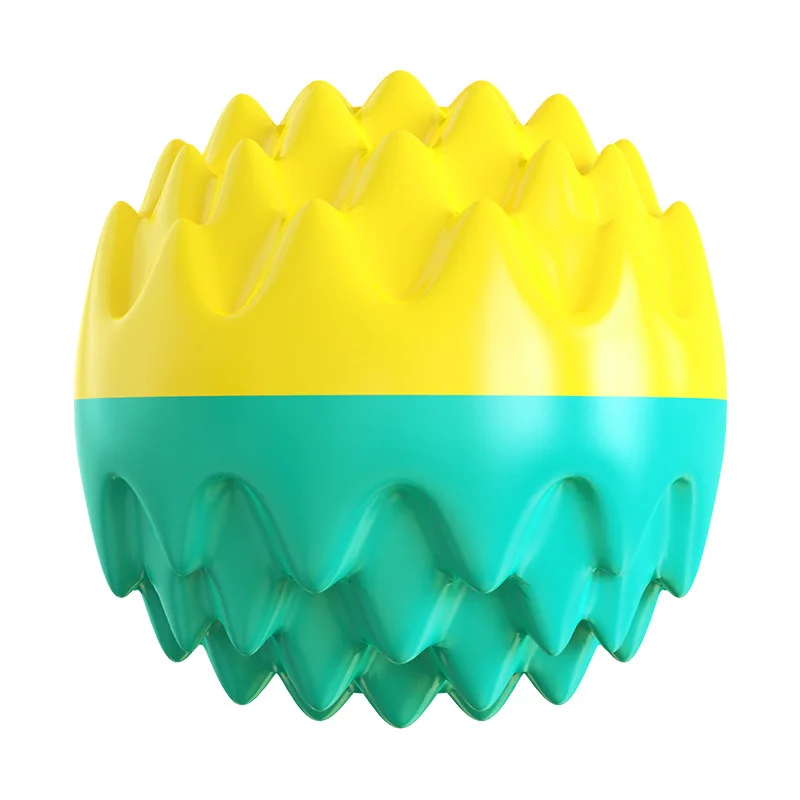 Pelota de juguete para mascotas masticar, limpia los dientes, resistente a morder, masticar juguetes para gatos, emite sonido, pelota elástica de juguete para perros - imagen 5