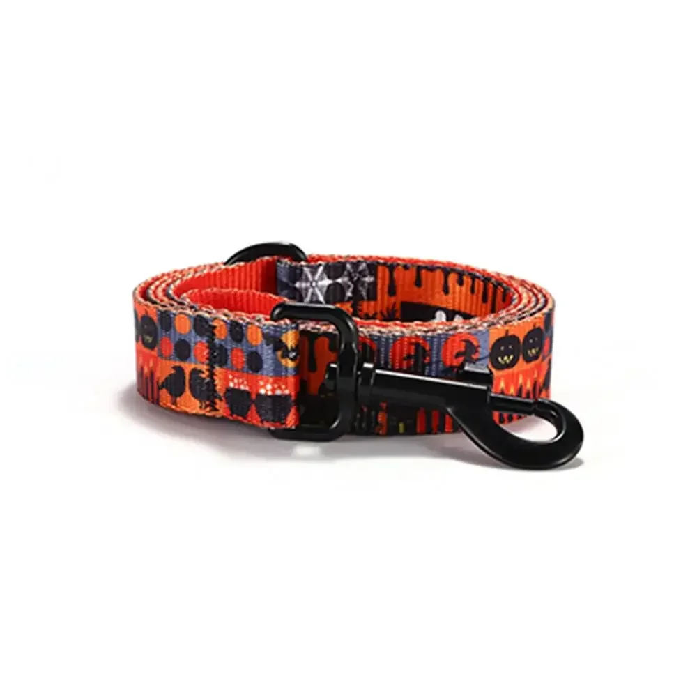 Collar de perro personalizado con grabado gratuito, correa para mascotas a juego, hebilla de contactos personalizados, Collar para mascotas de gato de Halloween - imagen 3