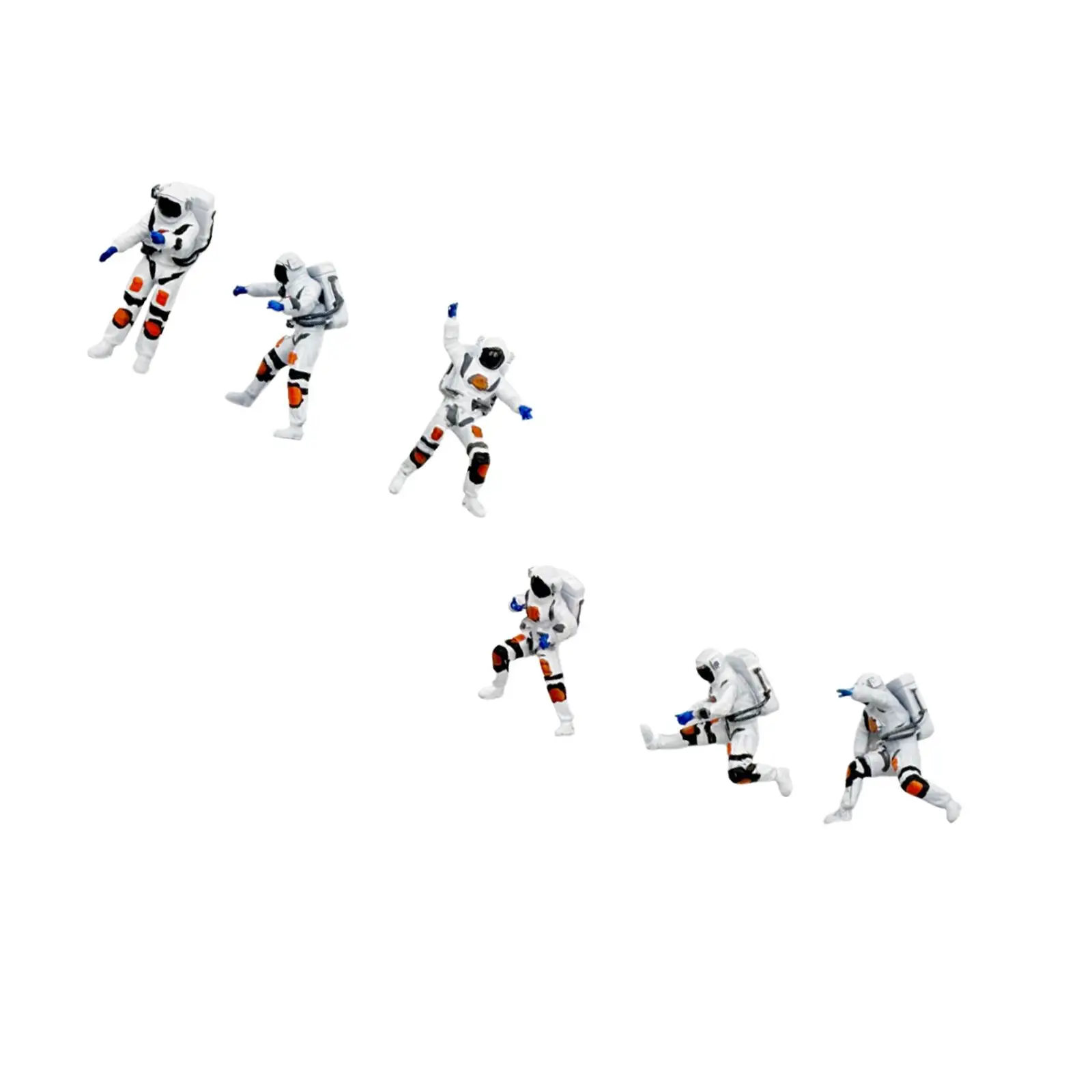 Astronaut Figure 1:64 Scale Craft Space Decor Set Cute Decorative Collectible Miniature Scene Layout Sculpture Astronaut Statue Astronaut Figure 1:64 Scale Craft Space Decor Set Cute Decorative Collectible Miniature Scene Layout Sculpture Astronaut Statue