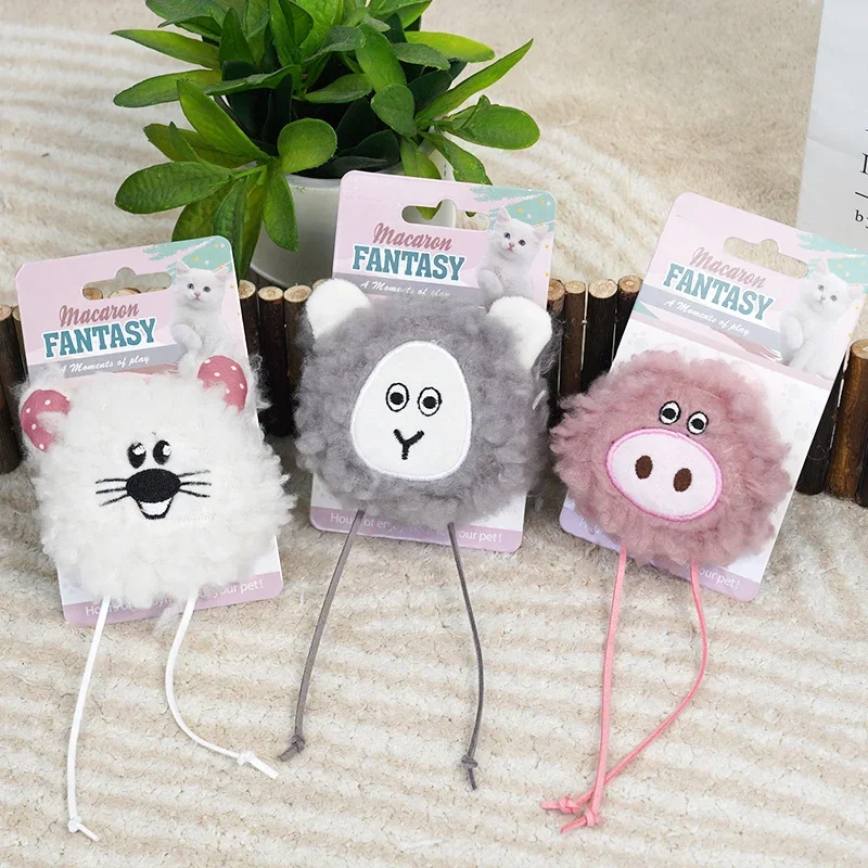 Juguetes de felpa para gatos, alfombrilla para rechinar dientes, ratón colgante, suministros para mascotas