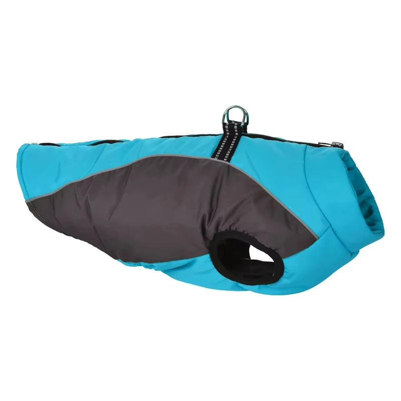 Chaqueta cálida de invierno para perros pequeños, ropa reflectante a prueba de viento para perros, chaleco para Bulldog Francés Yorkie, abrigo con anillo en D, trajes para cachorros - imagen 2