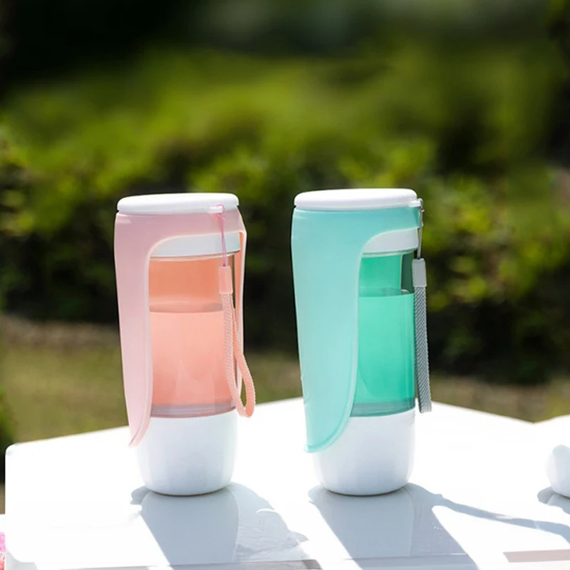 Botella de agua para perros 2 en 1, botella de agua portátil para perros pequeños y grandes, cuenco plegable para beber para mascotas, accesorios para perros