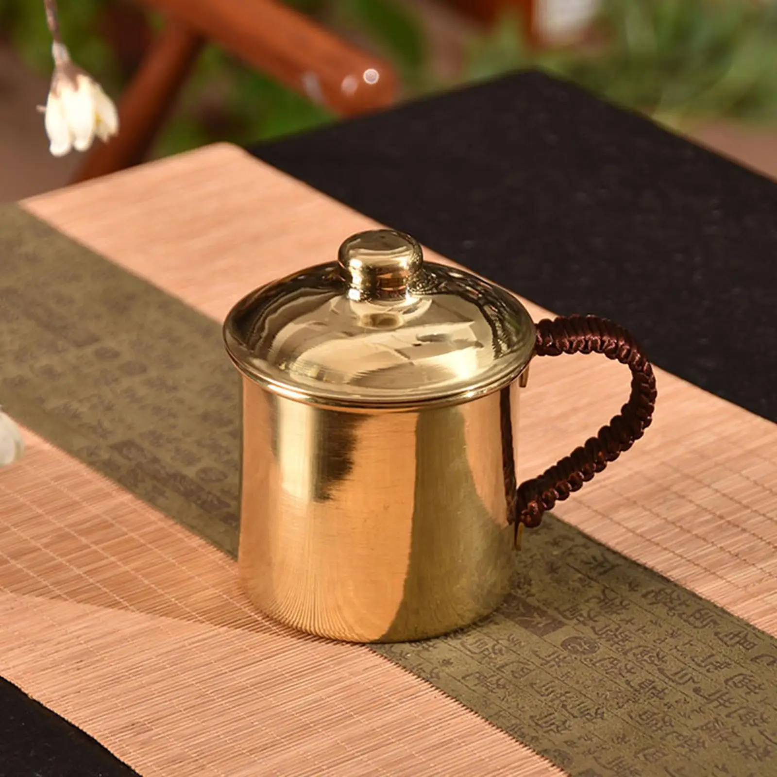 Handmade Pure Copper Cup Teaware Easy Clean Sturdy Practical Copper Coffee Mug for Milk Beer Tea Room Restaurant Coffee Shop