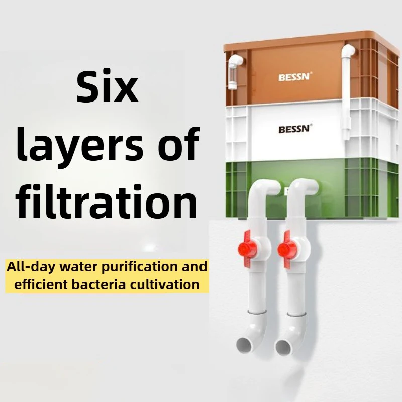 Caja de filtro externo para pecera, sistema de circulación de agua para acuario, filtros, equipo de filtro de recipiente para acuario, suministros para pecera - imagen 3