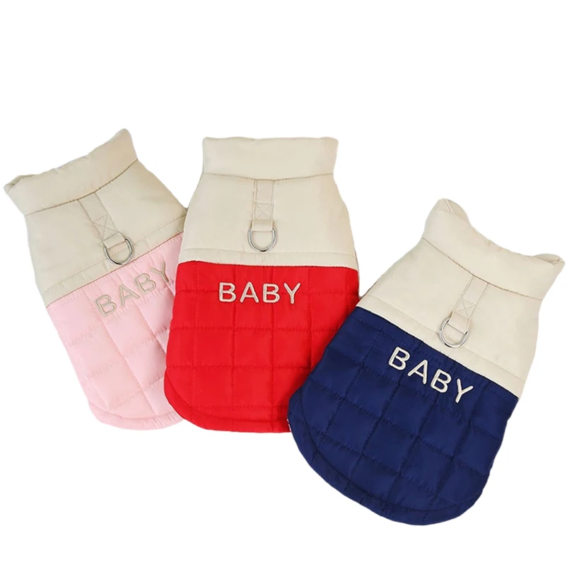 Ropa de invierno para mascotas, abrigo para cachorros a prueba de viento, ropa acolchada para perros pequeños, chaqueta para caniche, Bulldog Francés, chaleco para Chihuahua, suministros para mascotas - imagen 2