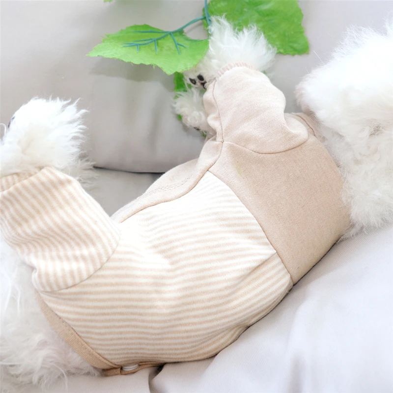 Ropa cálida de algodón para perro y gato, chaqueta protectora para el vientre, Bichon, Teddy, gruesa, suministros para mascotas, accesorios para Otoño e Invierno - imagen 3